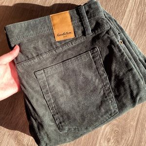 Men’s Corduroy Green Pants from Goodfellow & CO